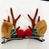 Grampo de cabelo de chifre de natal acessórios de cabelo de natal grampo fofo infantil online grampo de cabelo de alce vermelho de desenho animado acessórios de cabelo atacado feminino