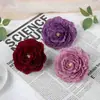 Cabeza de Flor de Peonía Artificial de Mil Hojas, Diámetro 10 cm, Material para Accesorios de Pasador Hecho a Mano, Flor Artificial, Suministro Transfronterizo, Venta al por Mayor por Fabricante