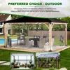 Cortavientos para balcón, lámina de plástico impermeable engrosada, tela de lona de vidrio suave translúcida, lona transparente, tela impermeable de PVC