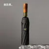 Paraguas Plegable Automático de Tres Pliegues con 10 Varillas Reforzadas, Doble Uso, Alta Apariencia, Color Sólido, Paraguas Grueso Reforzado Exquisito