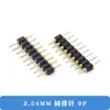 Conector de Pines Redondos Paso de 2.54mm Fila Única Socket de Pines Fila de Agujeros Redondos Chapado en Oro Fila Única de Pines Pin Recto 2P5P10P20P40P