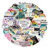 50 Piezas de Pegatinas Inspiradoras para Personas con Discapacidades, Pegatinas Culturales y Creativas, Fundas para Teléfono Móvil, Papelería, Cuadernos, Pegatinas Decorativas para Manualidades al por Mayor