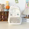 Bolsa Ita Transparente Kawaii Japonesa Estilo Soft Menina Grande Capacidade Versátil Estilo Academia Menina Estudante Mochila Versão Coreana Mochila