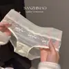 Braguitas de Encaje Francés Pure Desire de Malla Suave para Mujer, Cintura Media-Baja, Sin Costuras, Transpirables, Sexy Encaje para Mujer