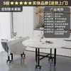 Mesa de jantar dobrável e extensível, mesa redonda grande para a sala de estar, multifuncional, adequada para 20 pessoas, mesa dobrável para uso doméstico, ideal para apartamentos pequenos