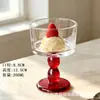 Yujing tazón de postre de vidrio de lujo ligero nórdico tazón de golondrinas taza para pudín de yogur celebridad de internet taza para helado té de la tarde