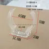 Clips para Tubos Fluorescentes T4/T5/T6/T7/T8/T10/T12/T16, Clips de Plástico Transparente a Presión para Fijación de Tubos Redondos