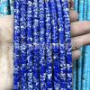 Separadores de 3*6 mm, cuentas sueltas, malaquita, turquesa, lapislázuli, cuentas de rueda doradas, accesorios para bricolaje, pulsera, espaciador, cuentas espaciadoras, cuentas planas de jade
