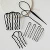 Preguiçoso cabelo ferro hairpin plug cabelo bola cabeça ferramenta de cabelo em forma de U pente artefato hairpin grampo de cabelo