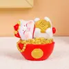 Enfeite Maneki-neko Fofo Personalizado de Fábrica Artesanato em Resina Gatinho Desenho Animado Decoração de Mesa Presente Festivo