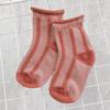 Z066 calcetines infantiles al por mayor solo calcetines infantiles rizado Flor Oscura color liso calcetines tipo mocasín para niños y niñas calcetines de bebé