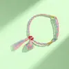 Pulsera de Hilo de Cinco Colores para el Festival del Bote del Dragón, Pulsera Tradicional Infantil con Amuleto de Paz, Pulsera Tejida a Mano Estilo Chino Antiguo Al por Mayor