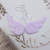 Lindas Alas de Ángel de Peluche de Doble Cara Accesorios DIY Horquilla Pasador Soporte Barra Material Decoración de Pastel de Juguete