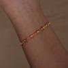 Acero Titanio Chapado en Oro Moda Lujo Ligero Dopamina Niñas Colorido Color Personalizado Ojo Pulsera Mujeres Mayorista Fuente Fábrica