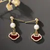Nuevos Pendientes de Candado Pequeño de Zirconia Estilo Hada Súper de Gama Alta Estilo Ins Estilo Coreano Pendientes Franceses de Nicho Pendientes de Perla con Aguja de Plata