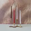 Cera em Bastão Cônica Cor Morandi 30cm Pacote com 4 Sem Fumaça Sem Lágrimas Sem Gotejamento Reunião de Festa Decoração de Casa para Feriados