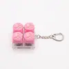 Chaveiro Botão Luminoso de Patinha de Gato Chave de Teclado Switch Tecla de Teclado Brinquedo Descompressão Pingente de Bolsa Chaveiro