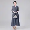 Vestido de Madre Estilo Verano 2026, Elegante y Adelgazante, Ropa de Trabajo de Comercio Exterior, Suministro del Sudeste Asiático