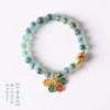 Método antiguo goteo de aceite seguro corazón de azúcar pulsera de ágata nicho amigas diseño Mori pulsera de ágata fuente de sal al por mayor