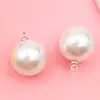 Tapa de Perla de Imitación de Agua Dulce ABS Colgante Redondo Forma de Gota de Agua Dijes para Collar Pulsera Hechos a Mano Accesorios de Joyería Materiales