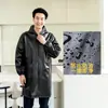 Mono de Piel Sintética para Adultos Ropa de Trabajo Doméstica de Cocina para el Hogar Delantal Impermeable y Resistente al Aceite de Manga Larga para Mujer Piel Suave Engrosada Invierno para Hombre