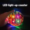 FGTYU006 Posavasos Acrílico Luminoso Navideño Transfronterizo Posavasos con Luz LED para Fiesta Navideña Decoración de Bar
