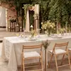 Toalha de Mesa Bordada de Algodão e Linho de Alta Qualidade Floral à Prova d'Água para Mesa de Jantar Simples Moderna para Mesa de Centro Capa de Mesa