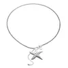 Accesorios Transfronterizos Europeos y Americanos, Cadena de Cintura Estilo Marino Dulce y Fresco, Colgante Personalizado Irregular de Estrella de Cinco Puntas, Joyería para la Cintura de Mujer