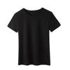Estación Europea Camiseta de Manga Corta Primavera y Verano Mujer Algodón Mercerizado Exportación Algodón Puro t Ropa de Verano para Mujer Una Pieza Envío Directo K1066A Ropa de Trabajo