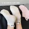Meias super fofas de cachorro dachshund com elementos de bolinhas, meias finas de verão para mulheres, meias versáteis fofas e doces da moda