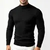Comercio Exterior AliExpress Suéter de Punto Trenzado de Cuello Alto para Hombre Europeo y Americano, Talla Grande Moda Casual Suéter Pulóver para Hombre