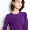 Suéter de Cuello Redondo para Mujer, Suéter de Punto Pulóver para Otoño e Invierno, Prenda Base para Mujer, Suéter Transfronterizo, Top de Punto, Camisa Base