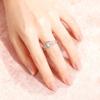 Anillo de Diamante Ins Europeo y Americano Moda Femenina Elegante de Moda Lujoso Versátil Zircón Anillo de Ocho Corazones y Ocho Flechas Venta al por Mayor