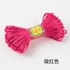 Tienda de joyería de cuerda trenzada hecha a mano diy Línea 5 pulsera tejida de Jade rojo hecha a mano cordón de cuerda para la mano material diy