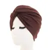 Chapéu Turbante Estilo Étnico, Chapéu Torcido Cruzado Algodão Imitação, Chapéu Indiano, Chapéu para Quimioterapia, Chapéu Baotou