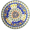 Placa de Cerámica Bohemia Característica de Xinjiang Colgante de Pared Placa Decorativa Arte Colgante de Pared Placa Mural Cerámica Estilo Europeo