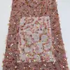 Malla Tejido Brillante Vestido Formal de Color Multicolor Bordado con Lentejuelas Irregulares