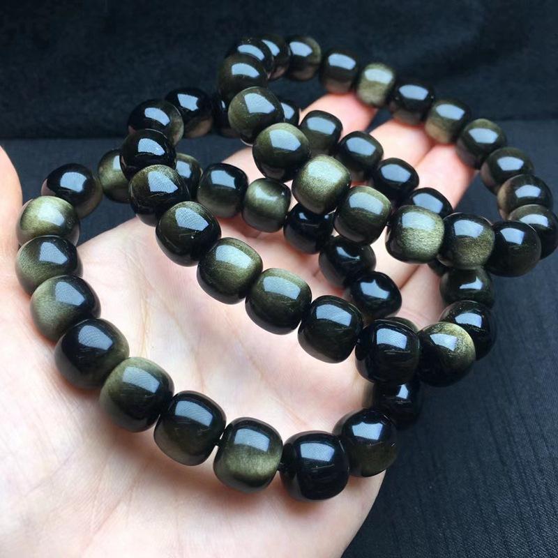 天然金曜石手链