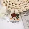 Nuevo Tejido Coreano Bordado Relleno de Algodón Forma de Dibujo Animado DIY Abeja y Conejo Accesorios para la Cabeza/Ropa Infantil Suministro