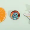 Broche Redondo de Desenho Animado, Broche de Liga Metálica de Monstrinho Divertido e Fofo, Acessório Personalizado Versátil para Estudantes, Fonte de Suprimentos