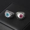 Anillo de aleación de ojo de diablo retro europeo y americano de Amazon, anillo de mal de ojo, joyería punk de tendencia