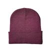 Novo Chapéu Frio com Borda Enrolada Chapéu de Tricô Acrílico Chapéu Sem Aba Placa Leve Cor Sólida Multicor Chapéu de Lã Fabricante Atacado Chapéu de Tricô
