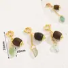 Cuentas Sueltas de Madera de Agarwood Natural Metálico con Cuentas, Cuentas Espaciadoras para Pulseras Hechas a Mano, Cuentas de Barril, Accesorios para Colgantes, Accesorios, Materiales para Joyería