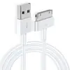 Adecuado para Cable de Datos Apple 4 de Puerto Único y Puerto Ancho iPhone 4S/iPad 1/2/3 Tableta Conexión de Carga Rápida Cable Blanco