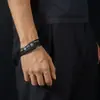 Pulsera de Cuero Multicapa Nueva Transfronteriza para Hombres, Pulsera Versátil de Hip-Hop para Mujeres, Accesorios de Moda de Lujo Ligero de Gama Alta