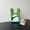 Bolsa Tricotada com Senso Avançado Nova Bolsa de Pulso de Desenho Animado Bolsa de Férias Bolsa de Mão Nicho Versátil Bolsa de Mão Bolsa de Presente