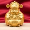 Artesanato em Metal para Riqueza Imediata: Estatueta de Cavalo, Símbolo de Prosperidade, Balde Dourado, Decoração de Mesa para Sala de Estar, Presente de Cerimônia de Abertura
