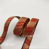 Cinta Jacquard Estilo Chino Rojo con Lunares Poliéster Línea Dorada Encaje Étnico Cinturón DIY Accesorios Nudo Cinta Festiva