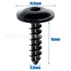 N90892001 Tornillo Autorroscante Cabeza de Domo Flor de Ciruelo Cubierta Protectora contra Salpicaduras Revestimiento de Guardabarros Tornillo Autorroscante