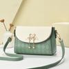 Bolsas para Mujer 2026 Nueva Elegante Bolso Cruzado de Hombro para Mujer Simple Cadena de Bloqueo de Color de Alta Gama Bolso Cuadrado Pequeño